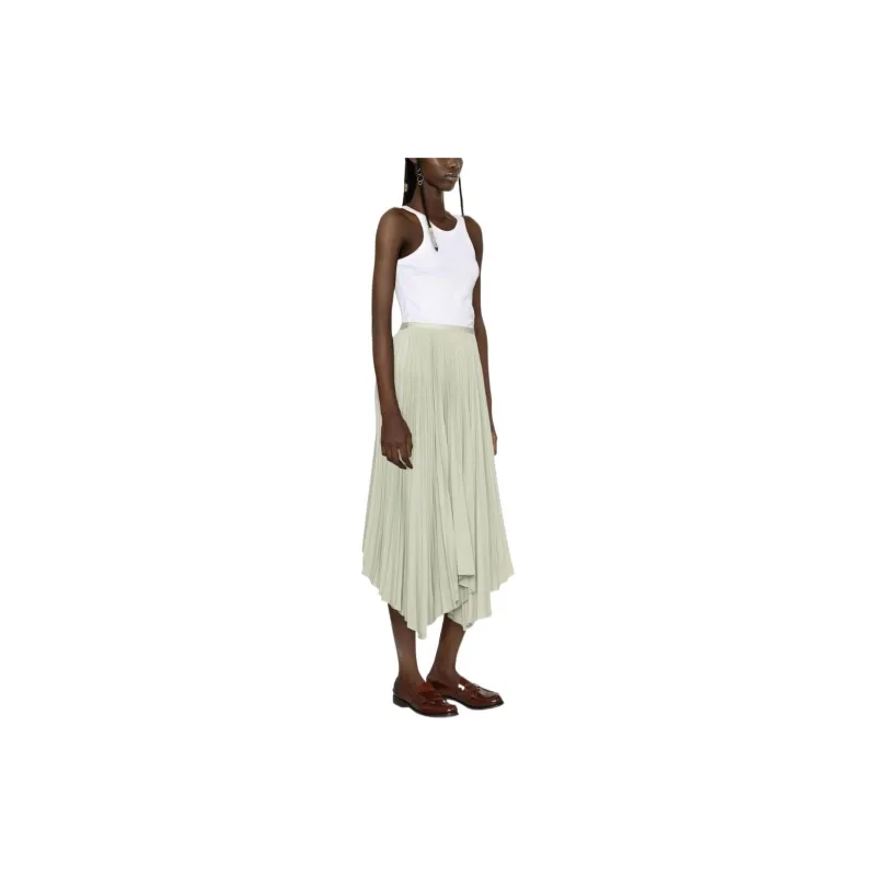 Polo Ralph Lauren Casual Long Skirt Women's Light Olive Green-3