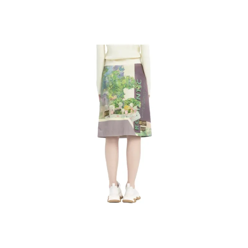 XG Casual Long Skirt Women's Folk Flower-2