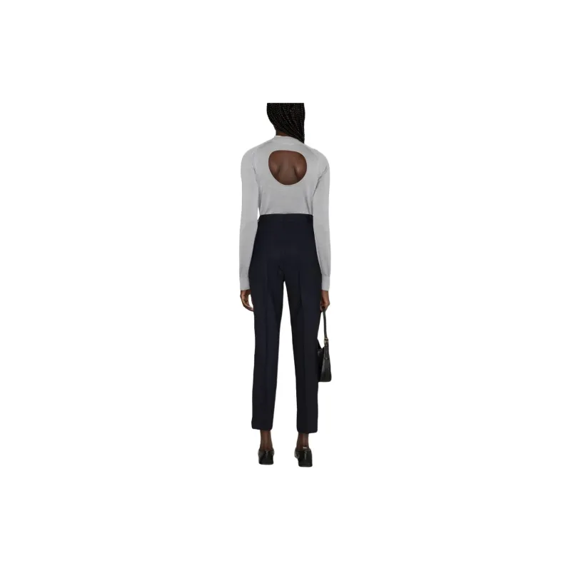 PAROSH Casual Pants Women's Marine Blue-2