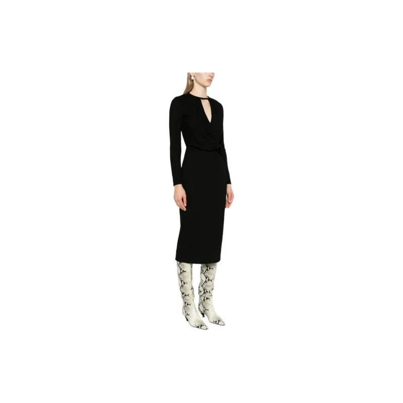 GIORGIO ARMANI Asv Viscose blend Midi Dress-3