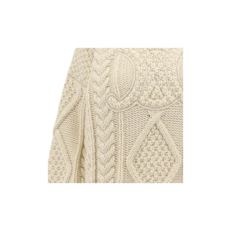 CELINE High Neck Sweater In Aran Alpaca Wool-5