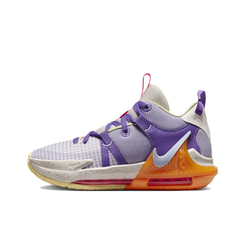 Nike LeBron Witness 7 Action Grape Vivid Orange GS-0