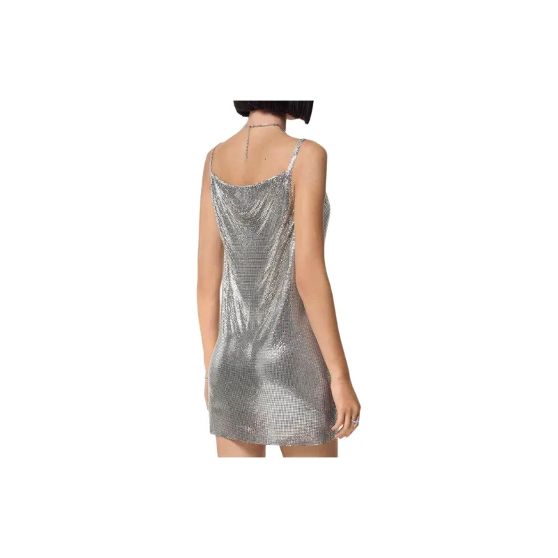 VERSACE Aluminum Metal Mesh Dress-2