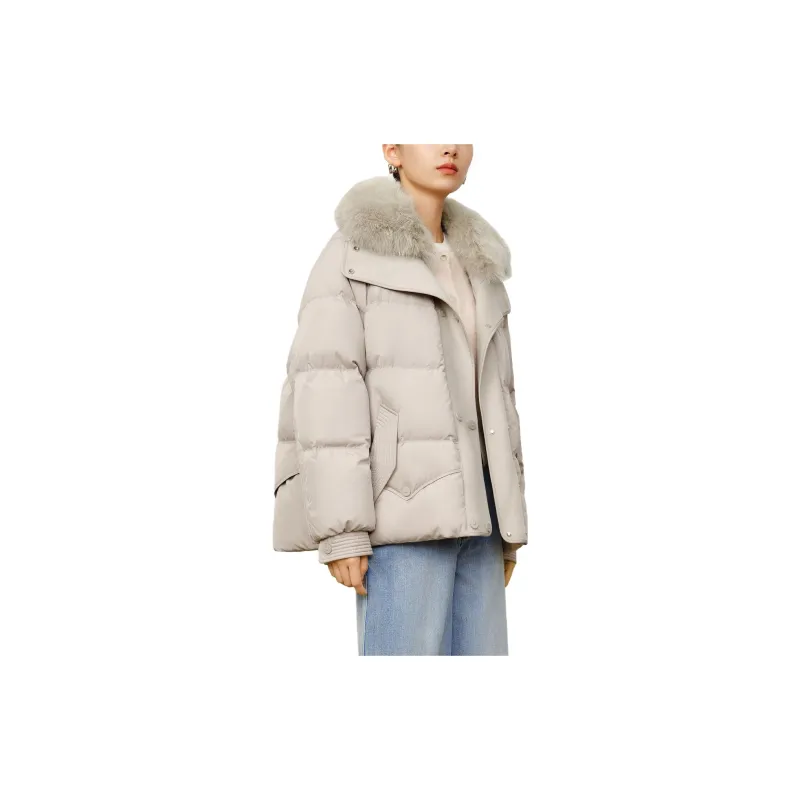 JZ. ANNAKRO Down Jacket Women's Green Gray-1