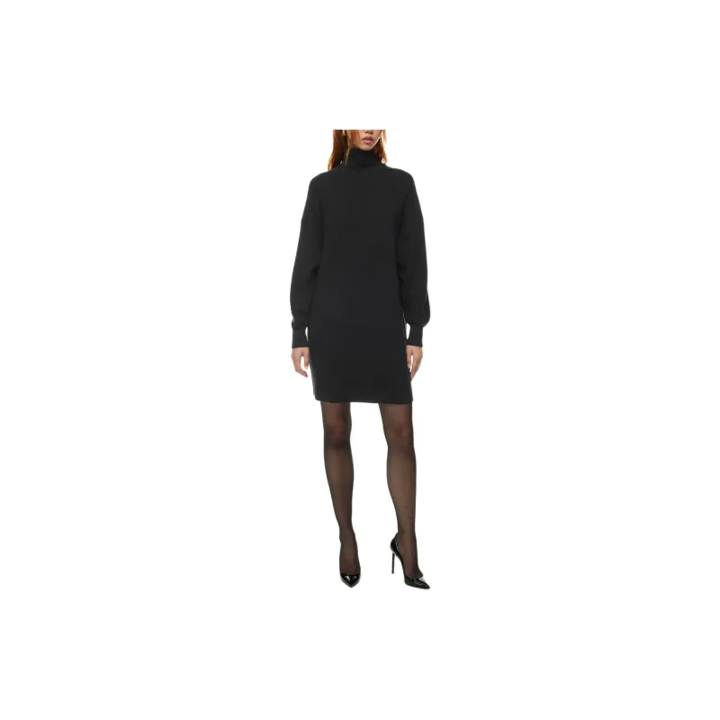 ARITZIA Babaton Maclean Merino Wool Dress Long-Sleeved Dresses Women's Black-2