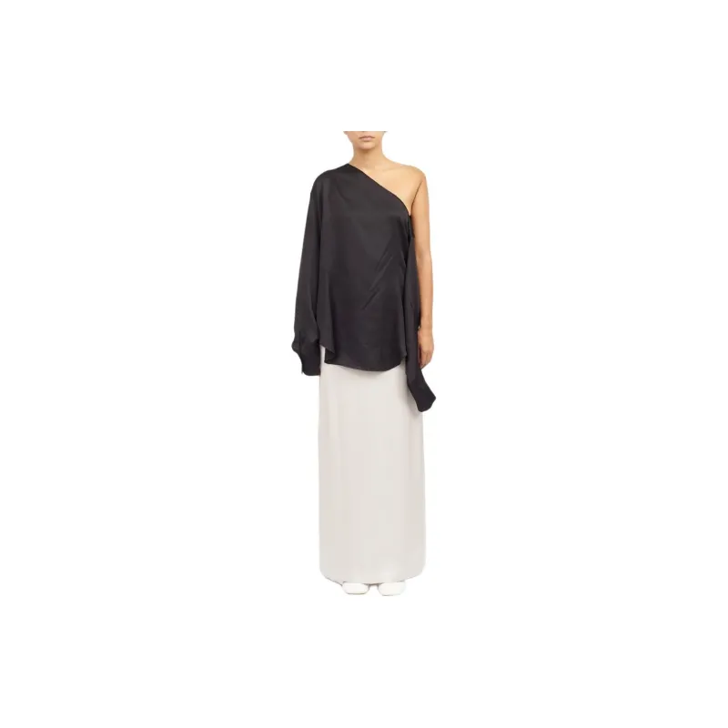MM6 Maison Margiela Lining Look Two-way Slit-back Shirt-3