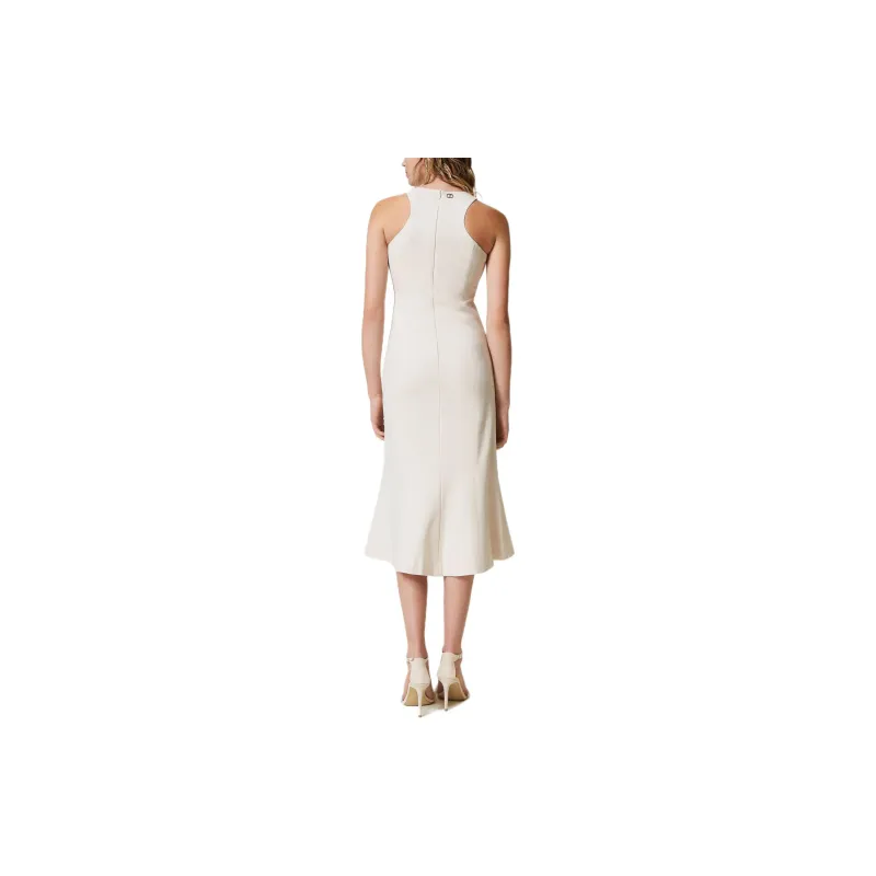Twinset Halterneck Midi Dress-2