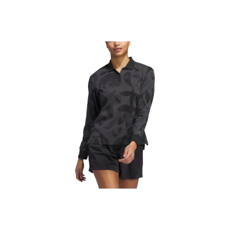 Adidas Women's Go To Polo Shirt Black-1