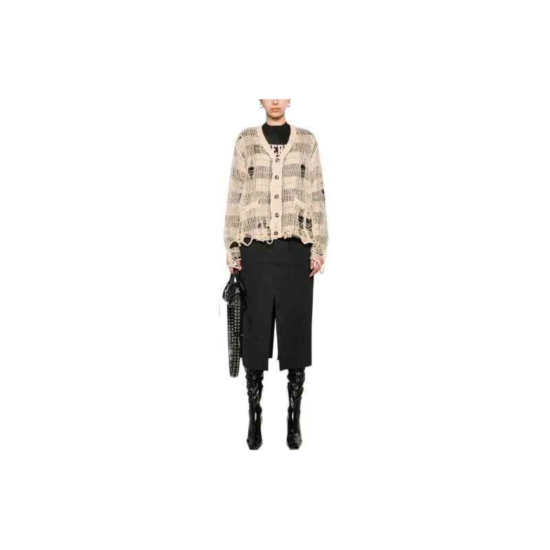 R13 Distressed Open knit Cardigan-3