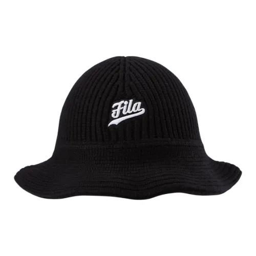 FILA FUSION Polyester Bucket Hats Women's Black