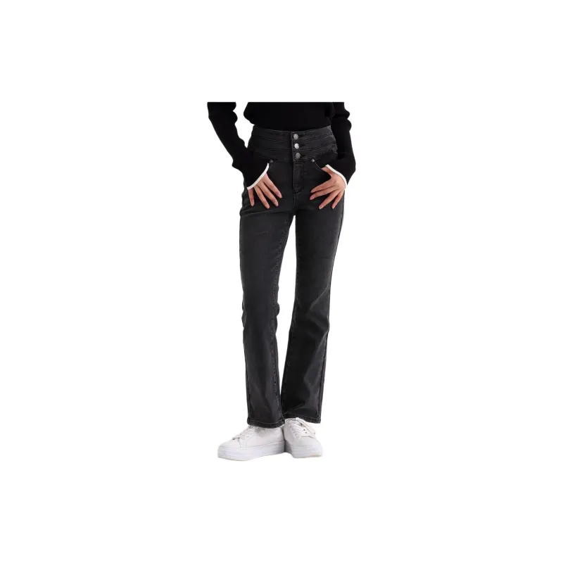 GUESS Jeans Women's Washed Black-1