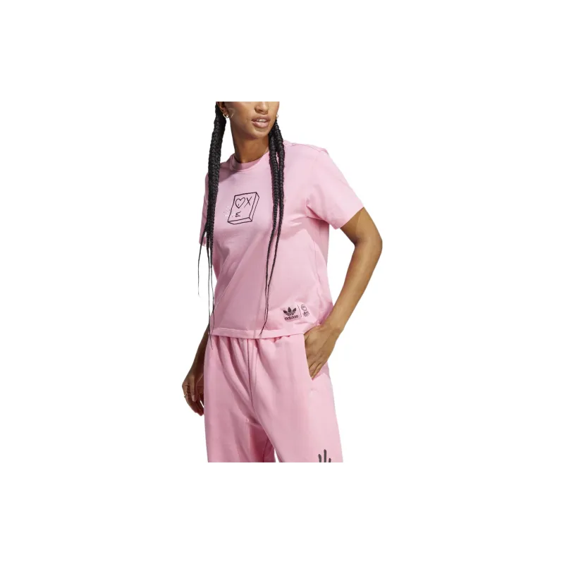 Adidas T Shirts Women's Pink-1