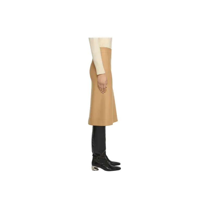 JIL SANDER Wool A line Midi Skirt-3