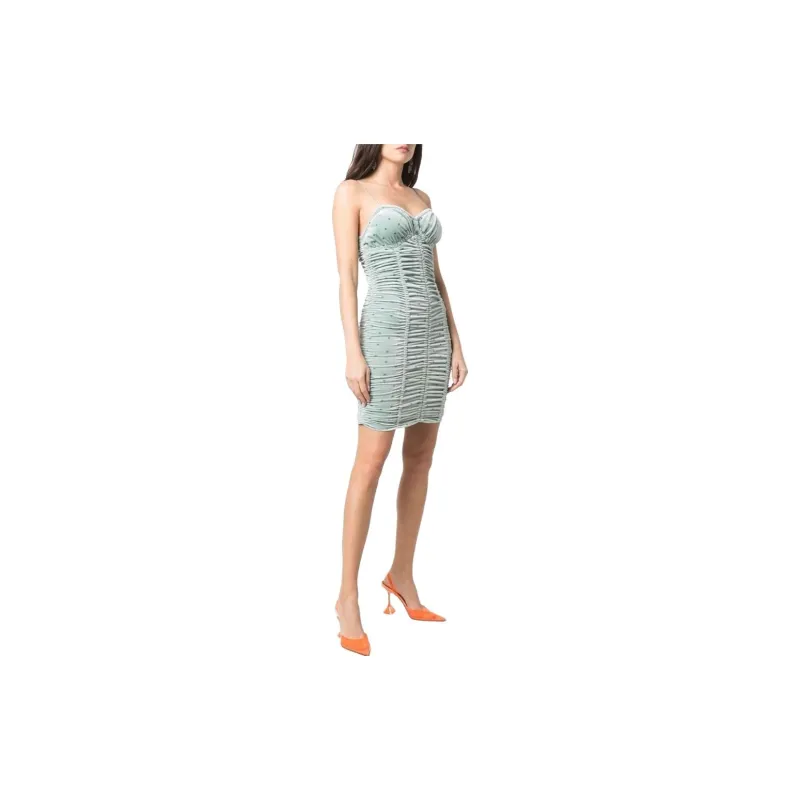 Rotate Slip Dresses Women's Green-3