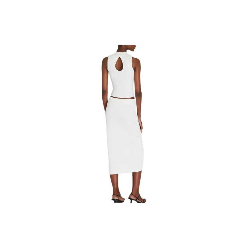 CLUB MONACO Casual Long Skirts Women's White-3