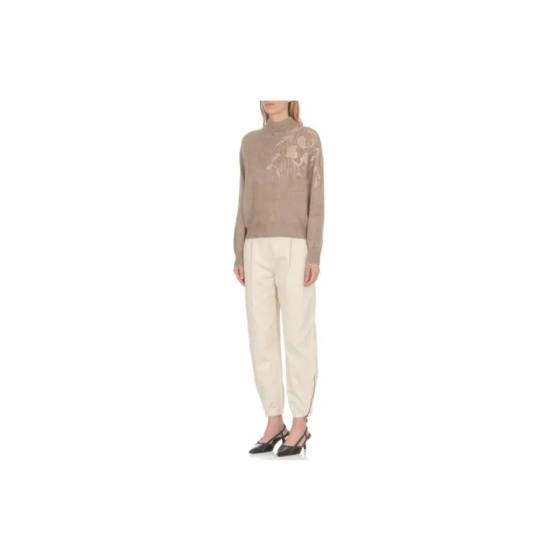 Brunello Cucinelli Sequin Embellished Knitted Jumper-2