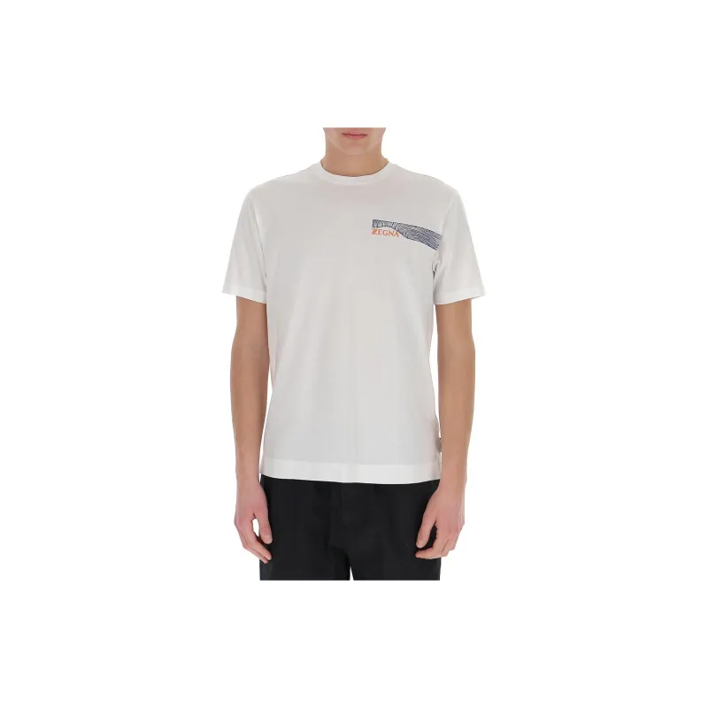 Zzegna T Shirts Men White-4