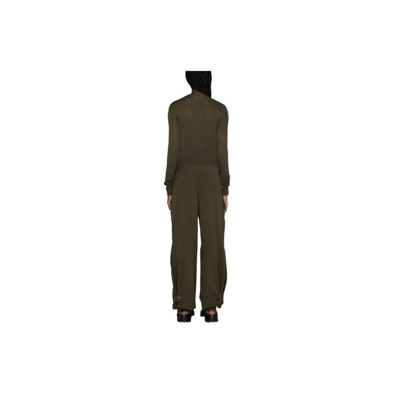 JIL SANDER SS24 Sweater Women's Olive Green-3