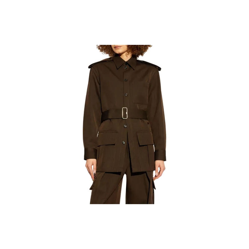 Burberry Belted waist Buttoned Overshirt-2