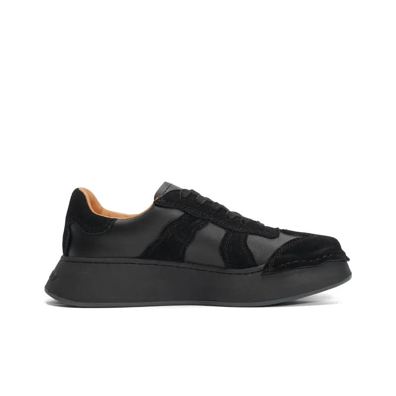 CROOKED CARD Skateboard Shoes Unisex Low Top Brown/Black-1