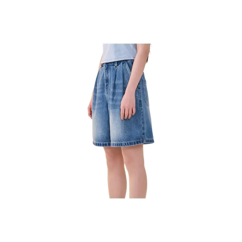 COVERNAT SS24 Denim Shorts Women's Blue-4
