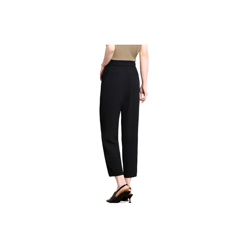 FENHONGMALI Casual Pants Women's Black-2