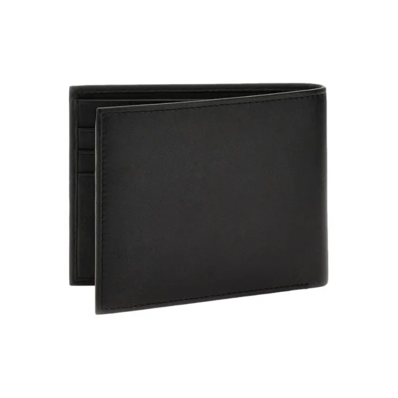 GUESS Cow Leather Wallet Unisex Black-2