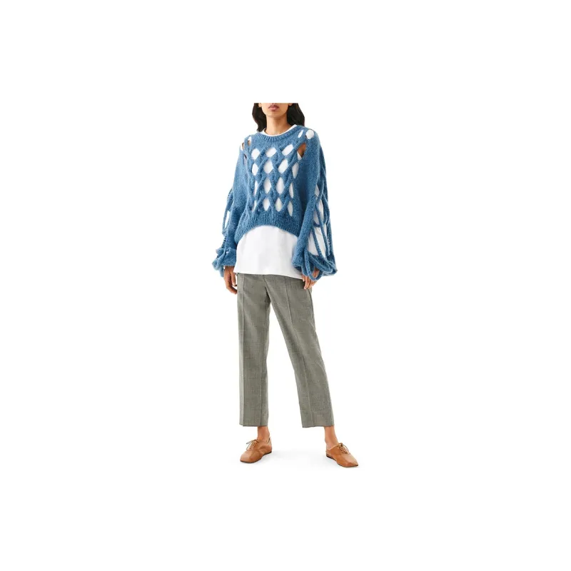 LOEWE Loose Fit Sweater Women's Blue-2