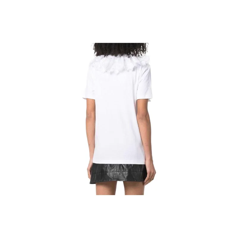 Patou Laced Detail Tie Neck Top-3