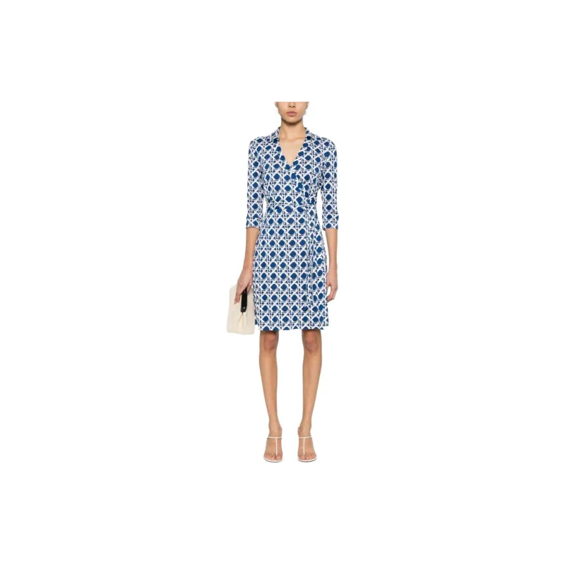 DVF Diane Von Furstenberg New Jeanne Silk Wrap Dress-1