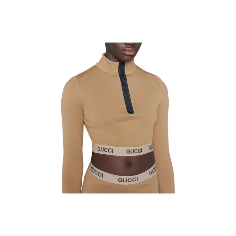 GUCCI X The North Face Cropped Top Camel-3