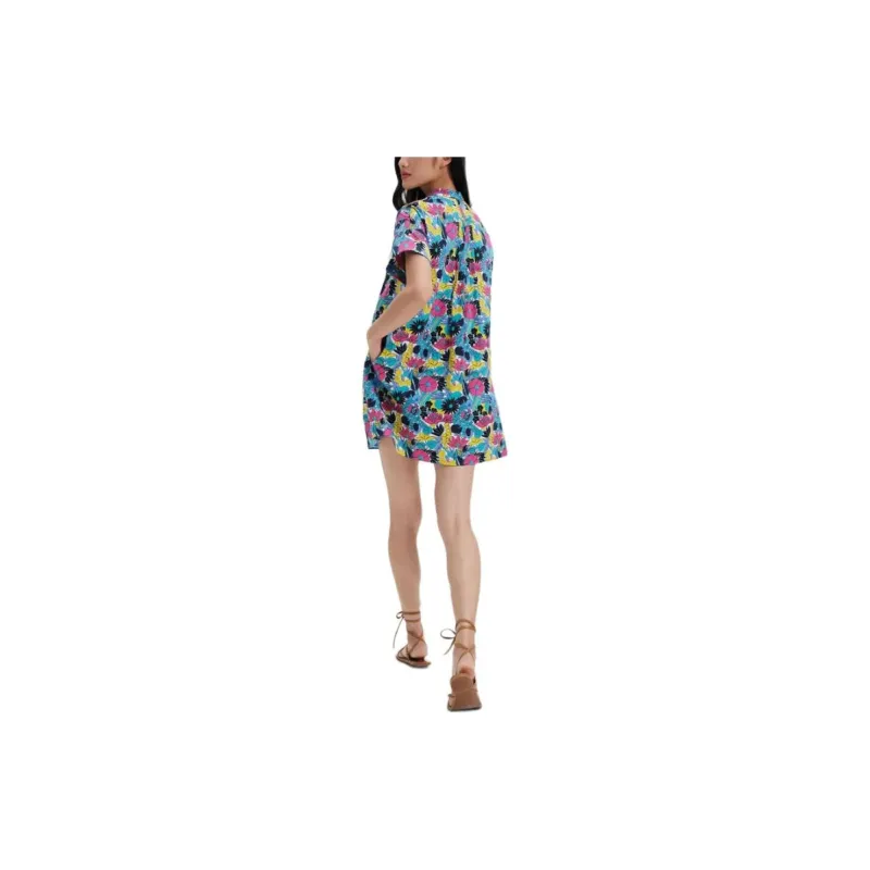 DVF Diane Von Furstenberg Short-Sleeved Dresses Women's Blue-5