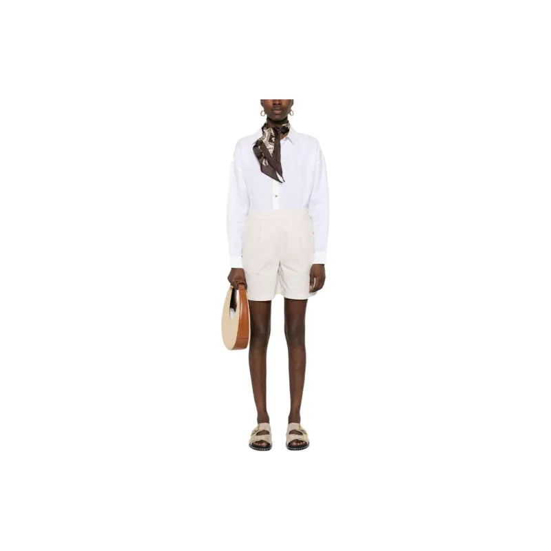 BARBOUR SS24 Casual Shorts Women's Light Beige-1
