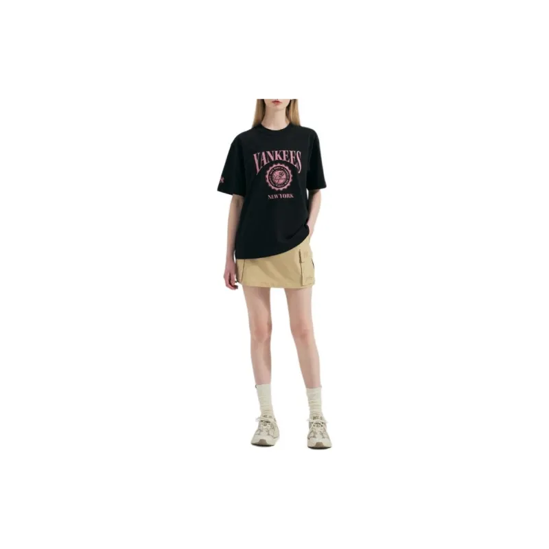 MLB New York Yankees Cargo Short Skirts Women's Khaki-3