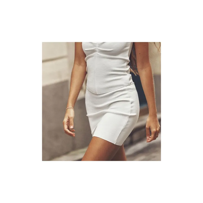 ZARA Casual Short Skirts Women's White-2