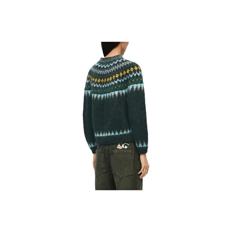 LOEWE X Suna Fujita Pattern Intarsia Knit Jumper-1