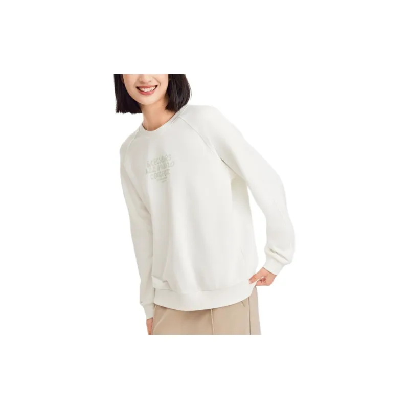 Skechers Sports Alliance Series Sweatshirt Women's Marshmallow White-3