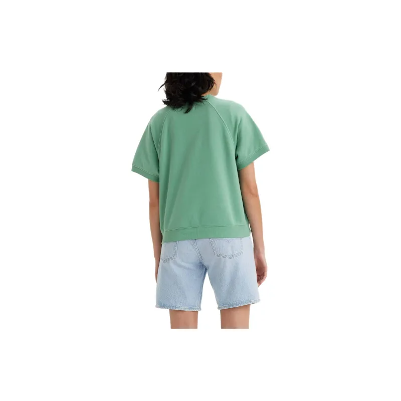Levis T-Shirts Women's Green-2