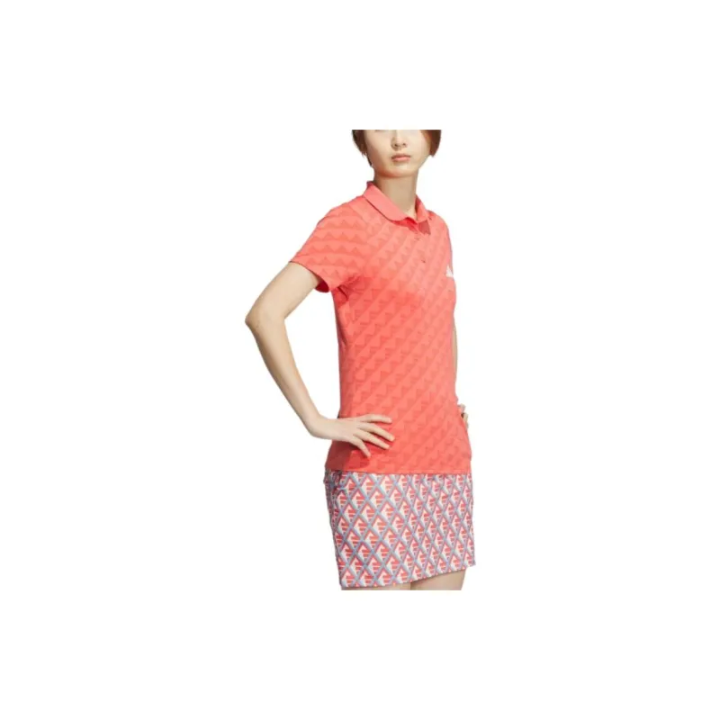 Adidas Polo Shirt Women's Orange-4