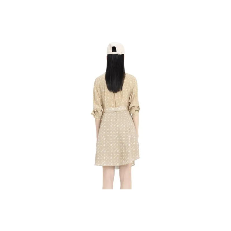 XG Long Sleeved Dress Women's Letter Flower-1