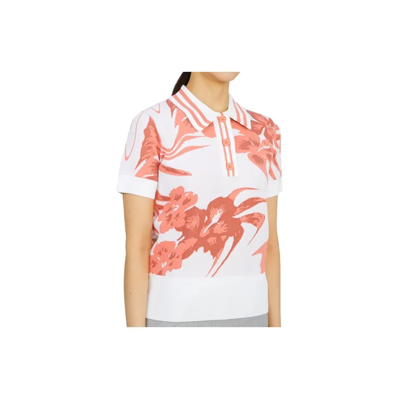 J.Lindeberg Hedda Knitted Polo Shirt Women's Pink-3