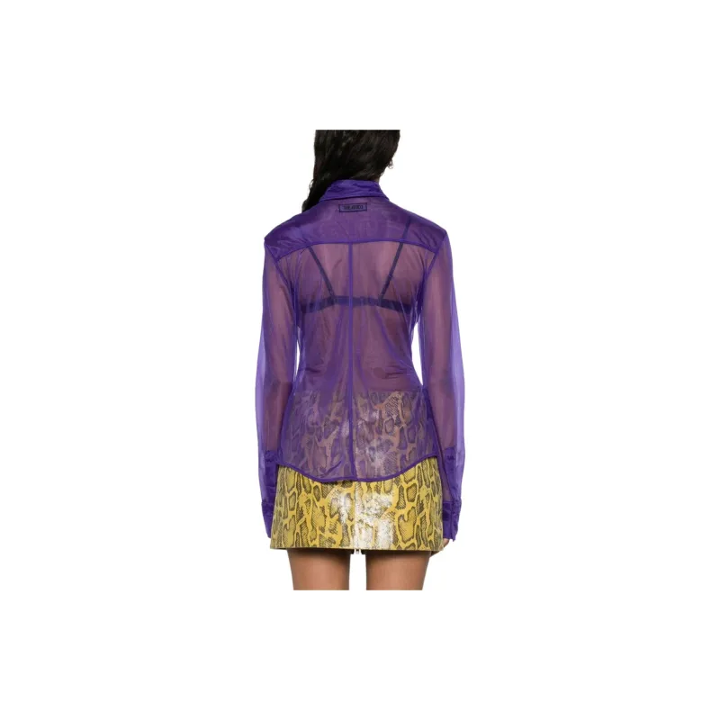 The Attico Elton Semi sheer Shirt-3