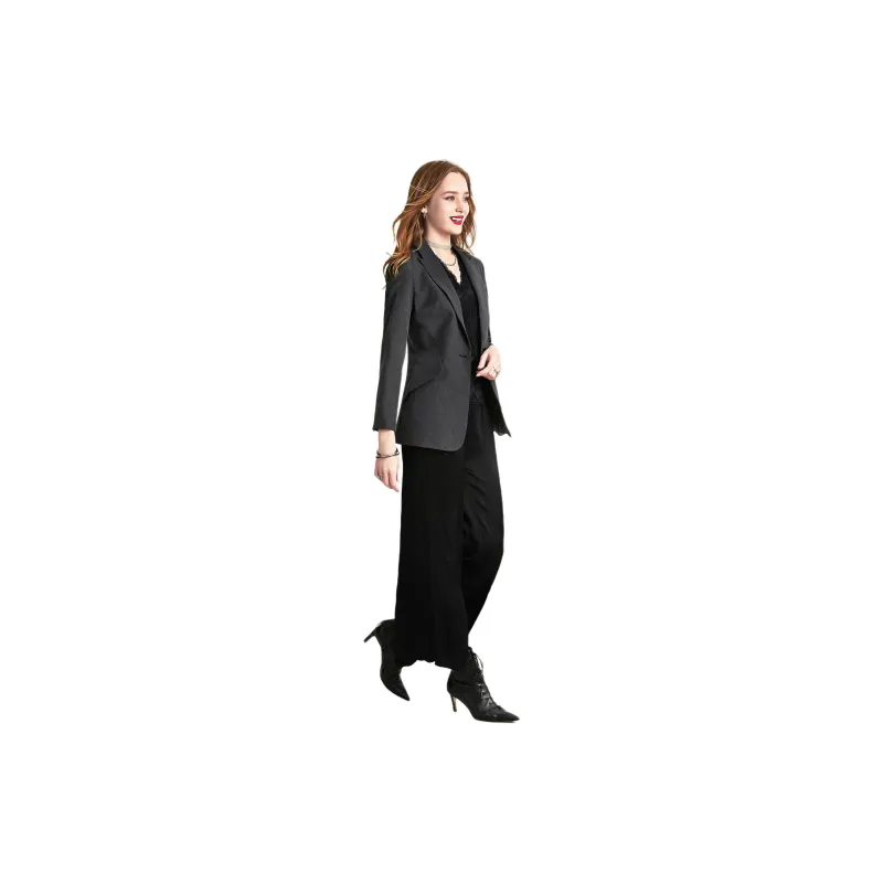 HAVVA One Button Business Suit Coat Women's-4