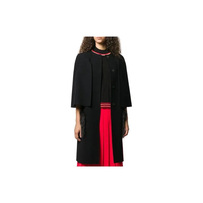 FENDI Coats Women's Black-1