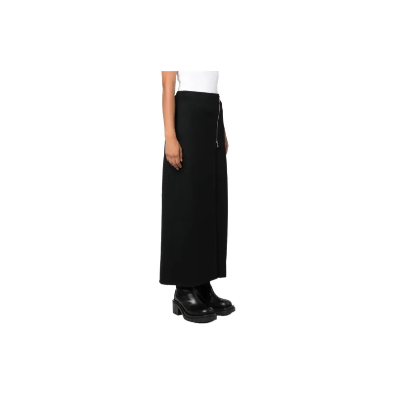 PAROSH Casual Long Skirt Women's Black-3