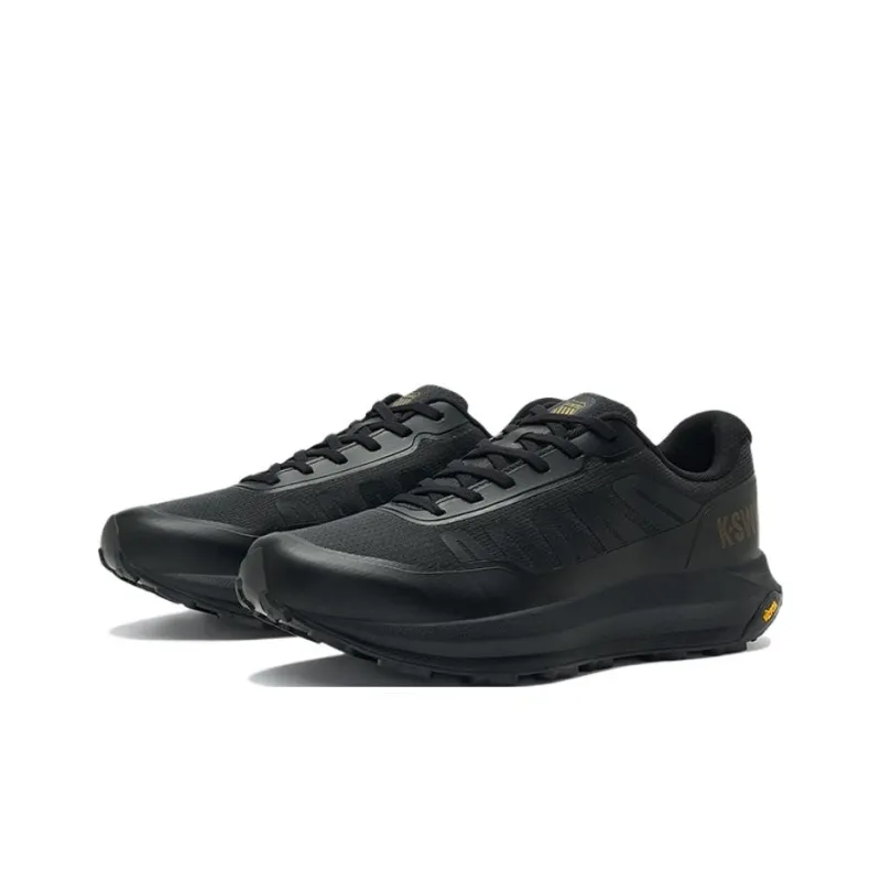 KSWISS Anti Slip Wear Resistant Low Top Running Shoes Men's Black-2