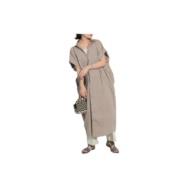 Beams Short Sleeved Dress Women's-3