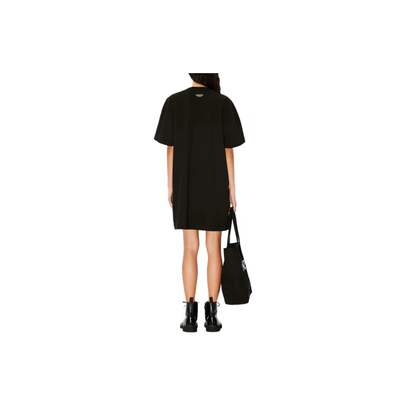 KENZO Boke Flower Embroidered T Shirt Dress-3