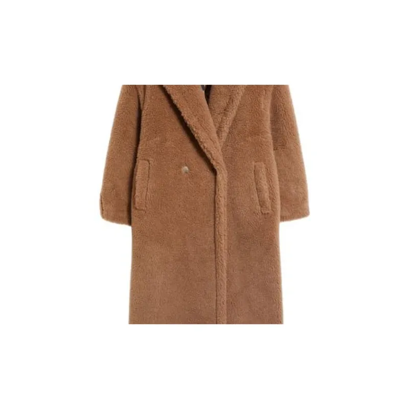 MaxMara Teddy Series Coats Women's Camel-3