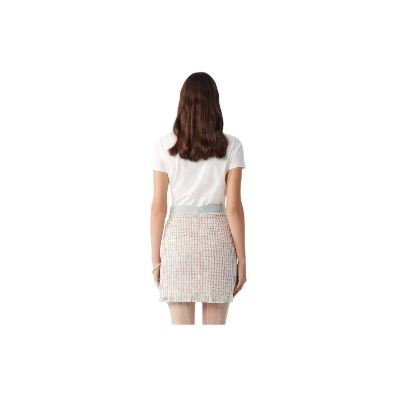 DEGAIA Casual Short Skirts Women's Pink-2
